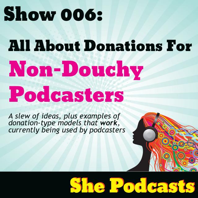 asking for donations for your podcast