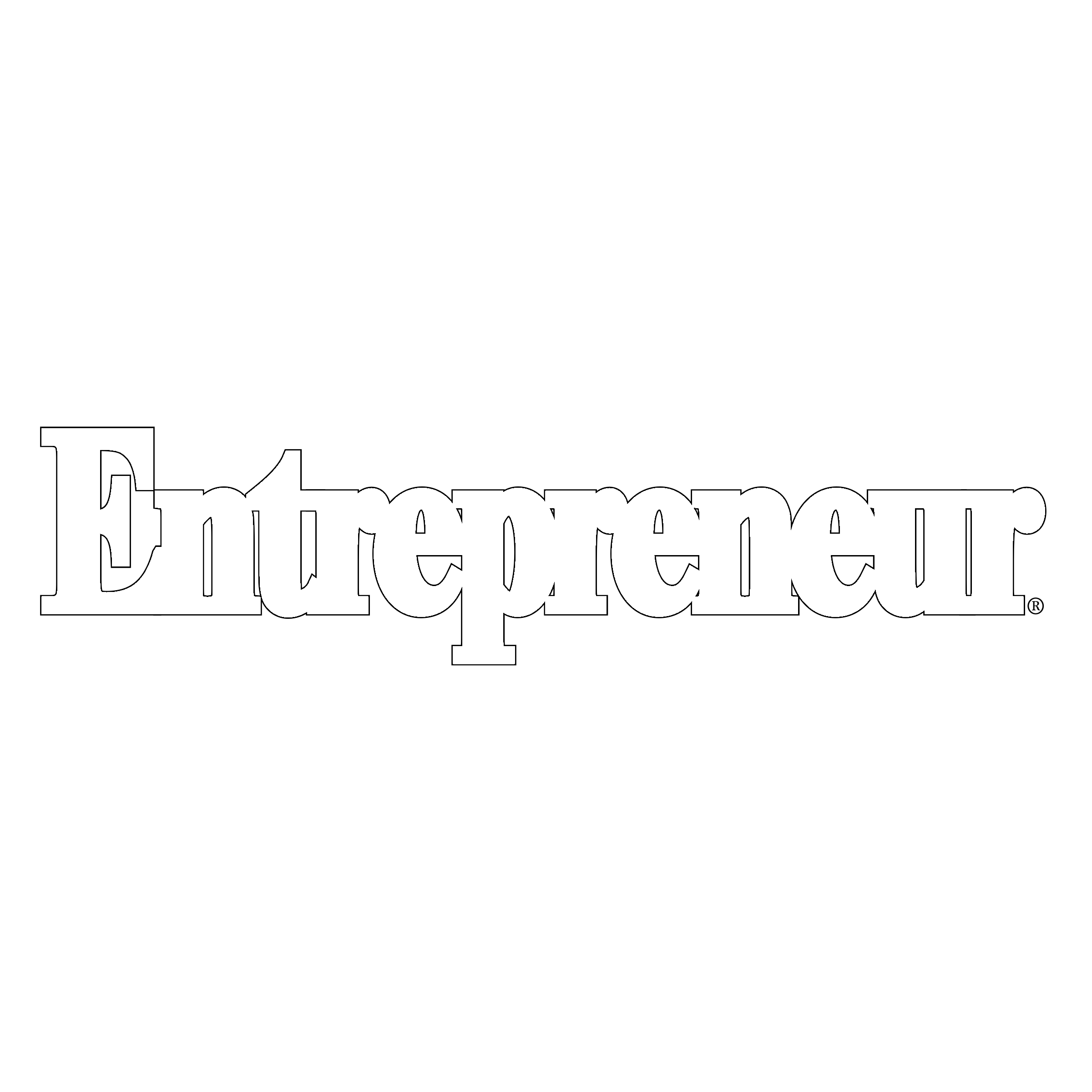 entrepreneur logo black and white